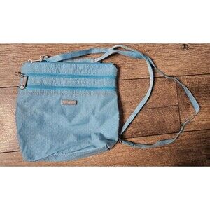 Baggallini Purse Crossbody Blue Water Resistant Travel Bag